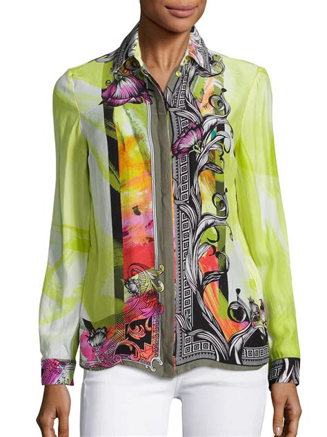 versace top e gonna|versace blouses for women.